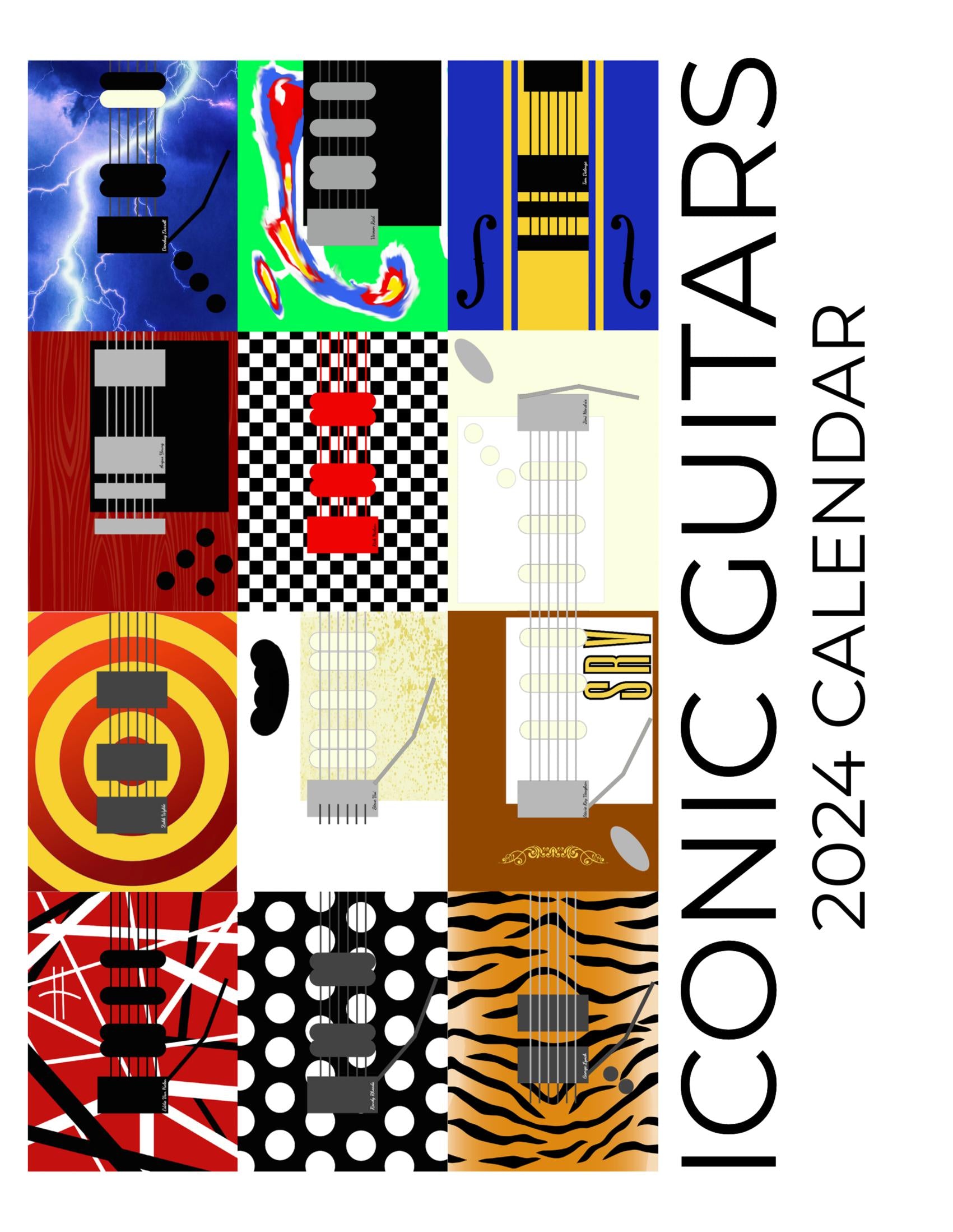Iconic Guitars 2024 Calendar