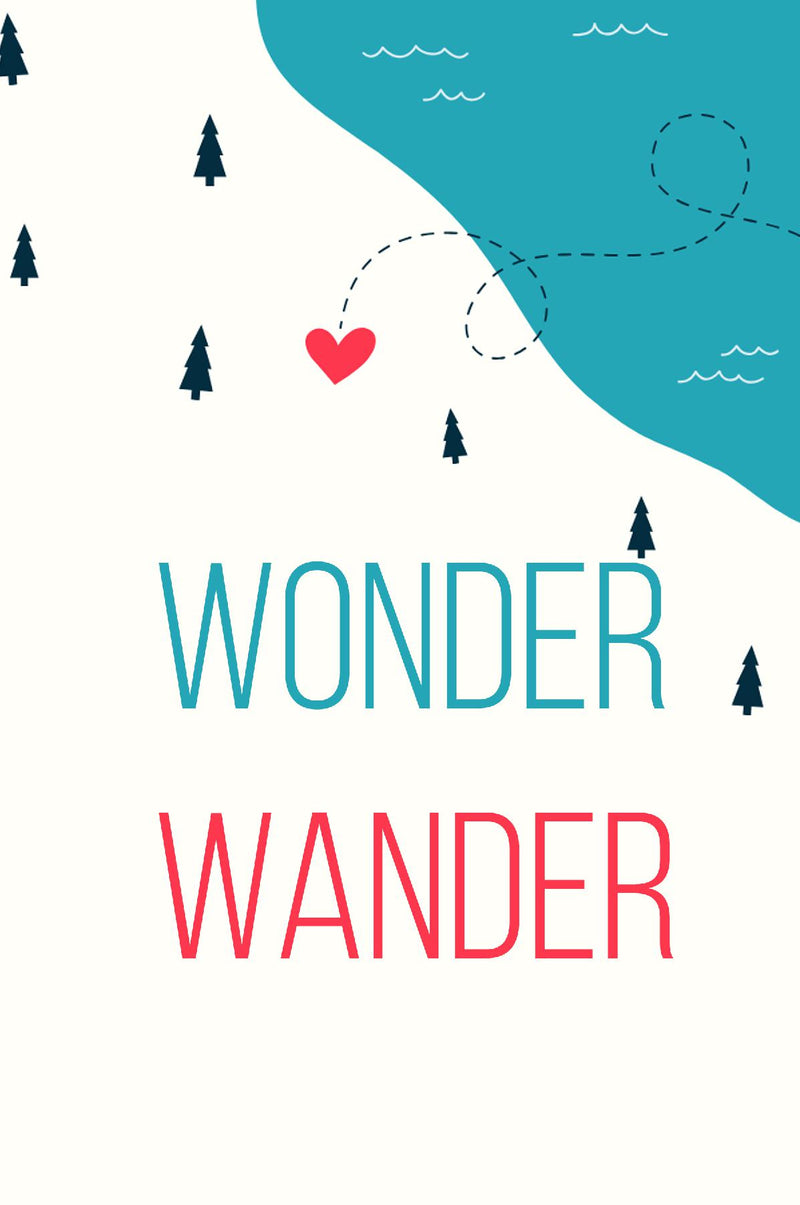 Wonder. Wander. Notebook (6x9 Dot Grid Perfect Bound)