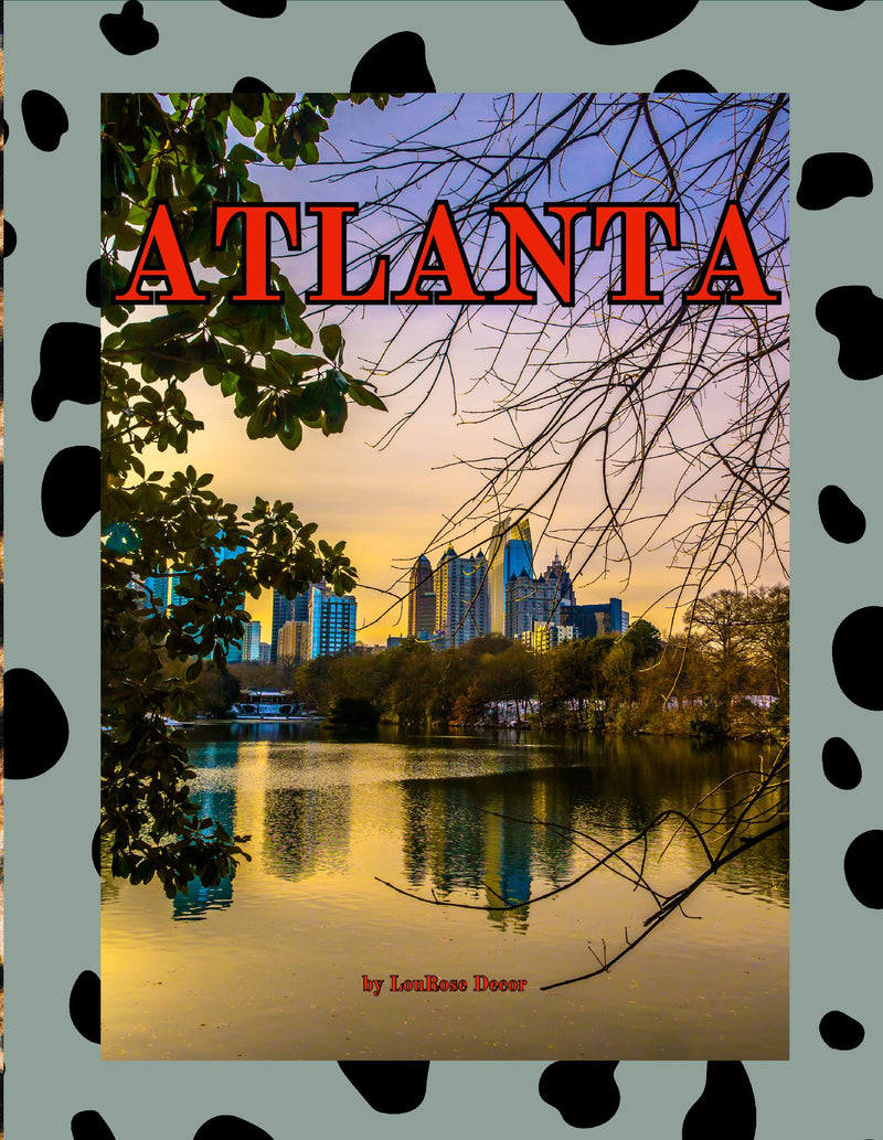 Decorative Book- Atlanta Green Cheetah