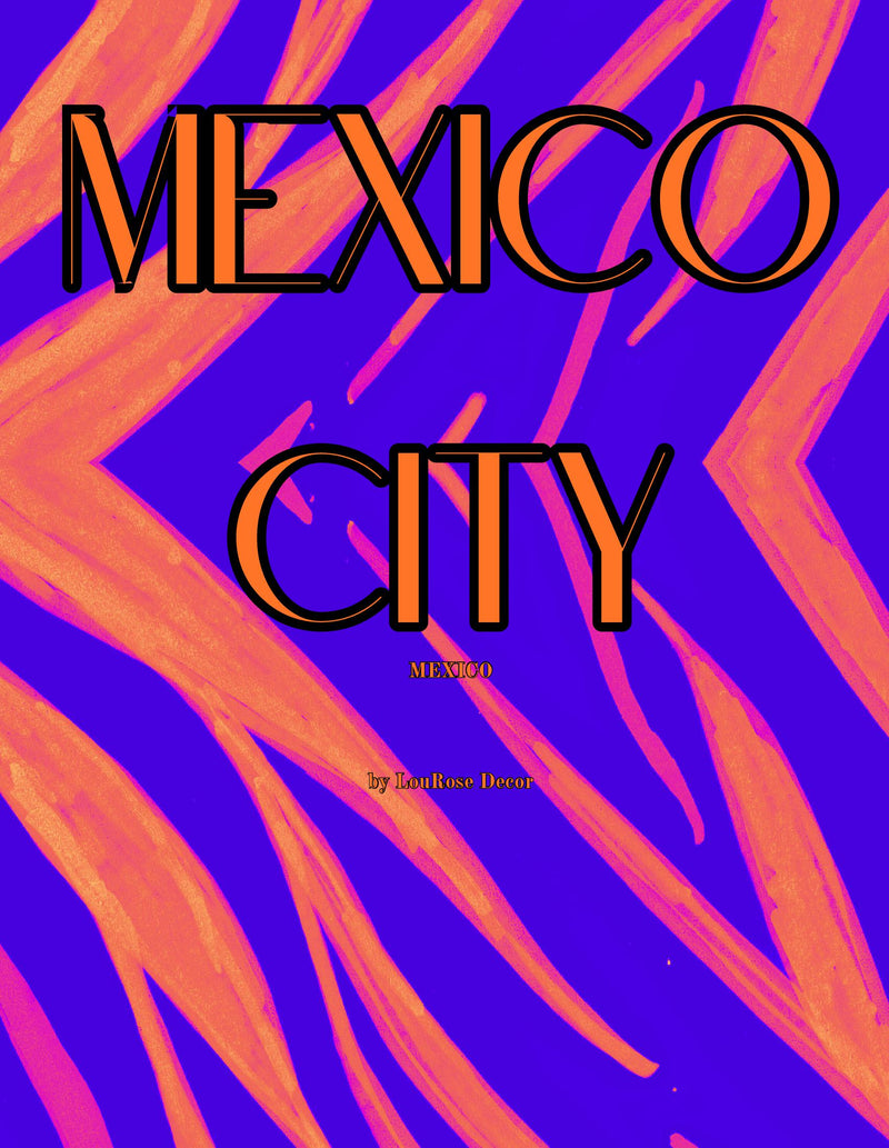 Decorative Books- Mexico City Orange