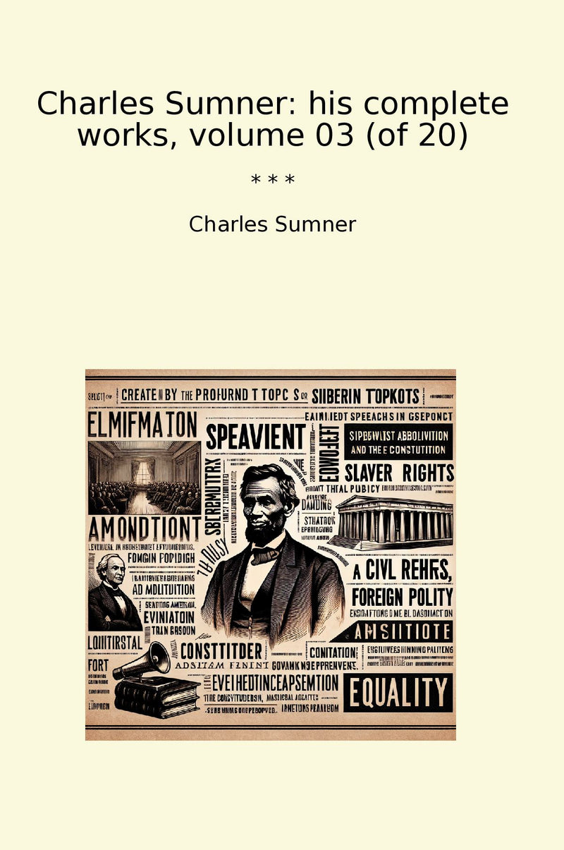 Charles Sumner: his complete works, volume 03 (of 20)