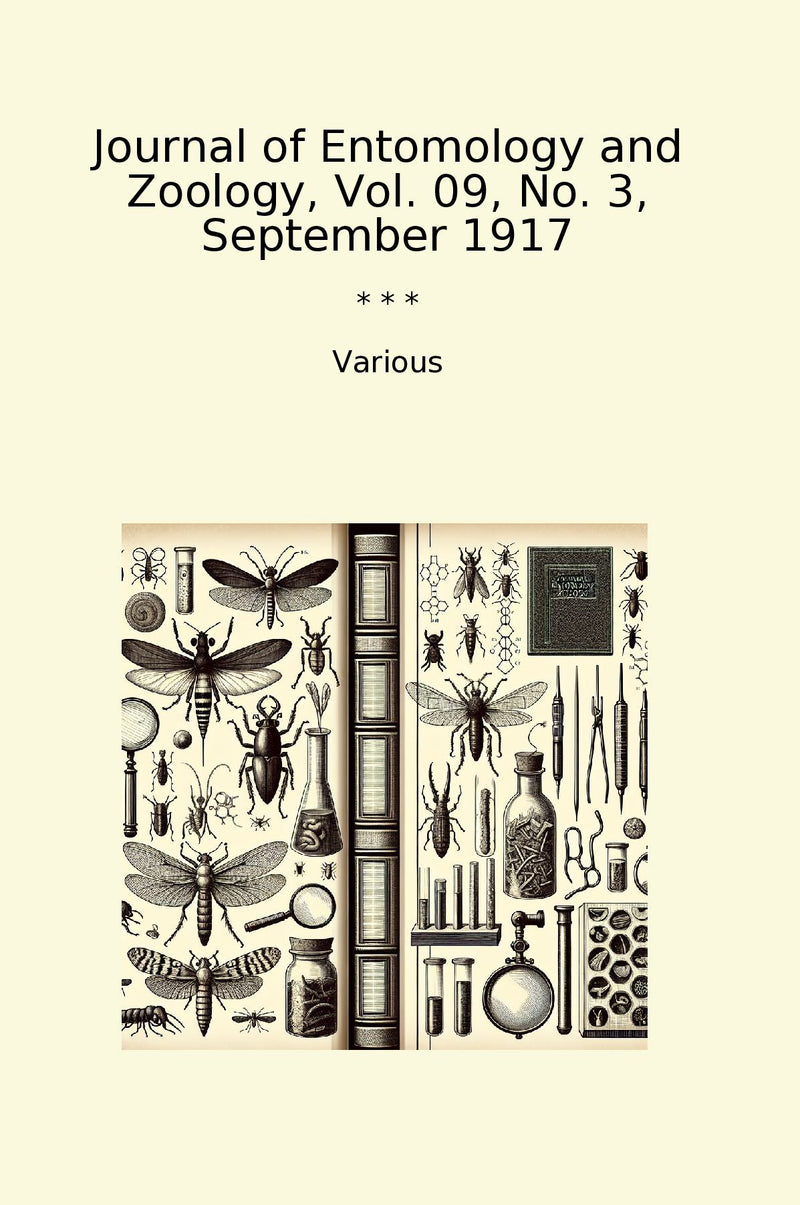 Journal of Entomology and Zoology, Vol. 09, No. 3, September 1917