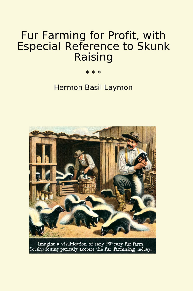 Fur Farming for Profit, with Especial Reference to Skunk Raising