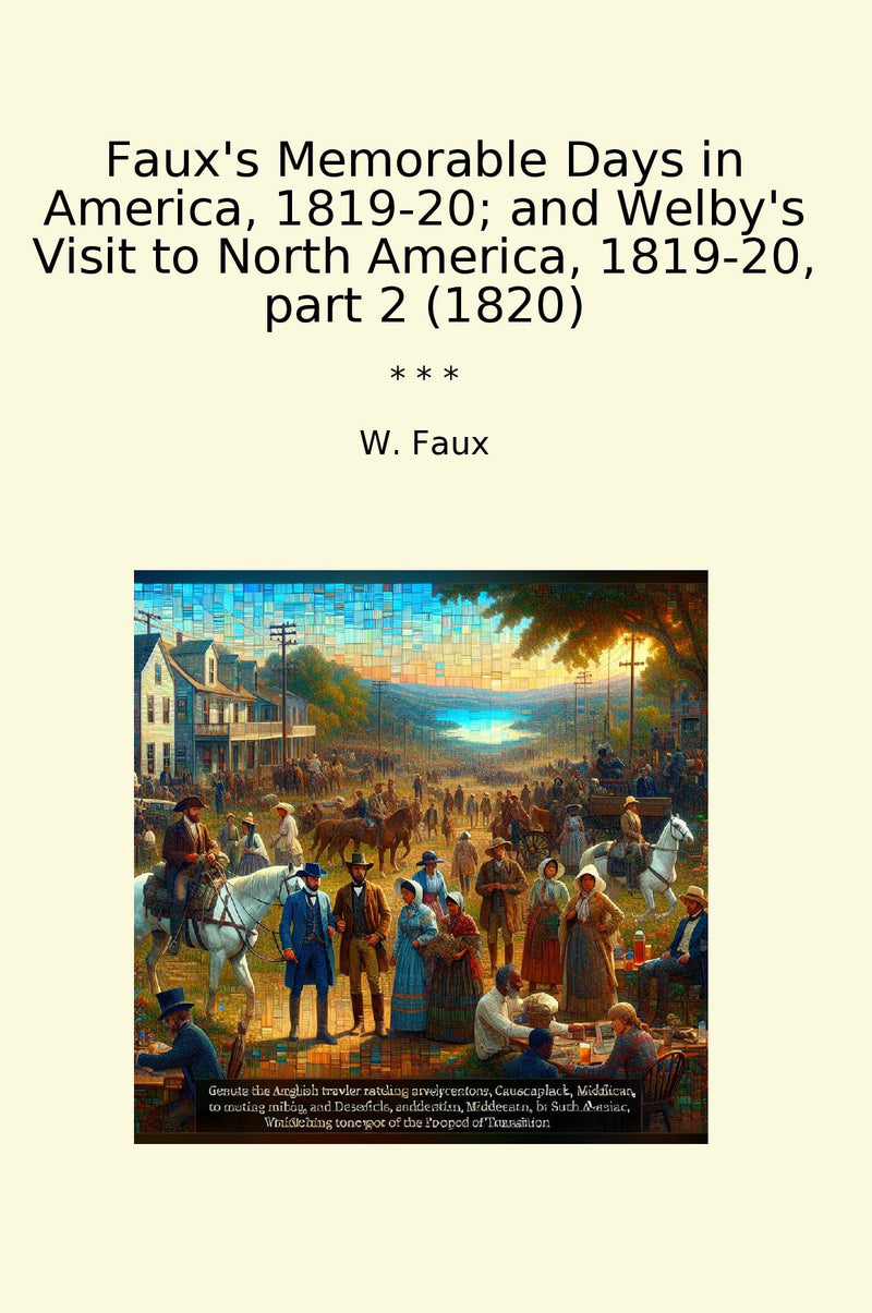 Faux's Memorable Days in America, 1819-20; and Welby's Visit to North America, 1819-20, part 2 (1820)