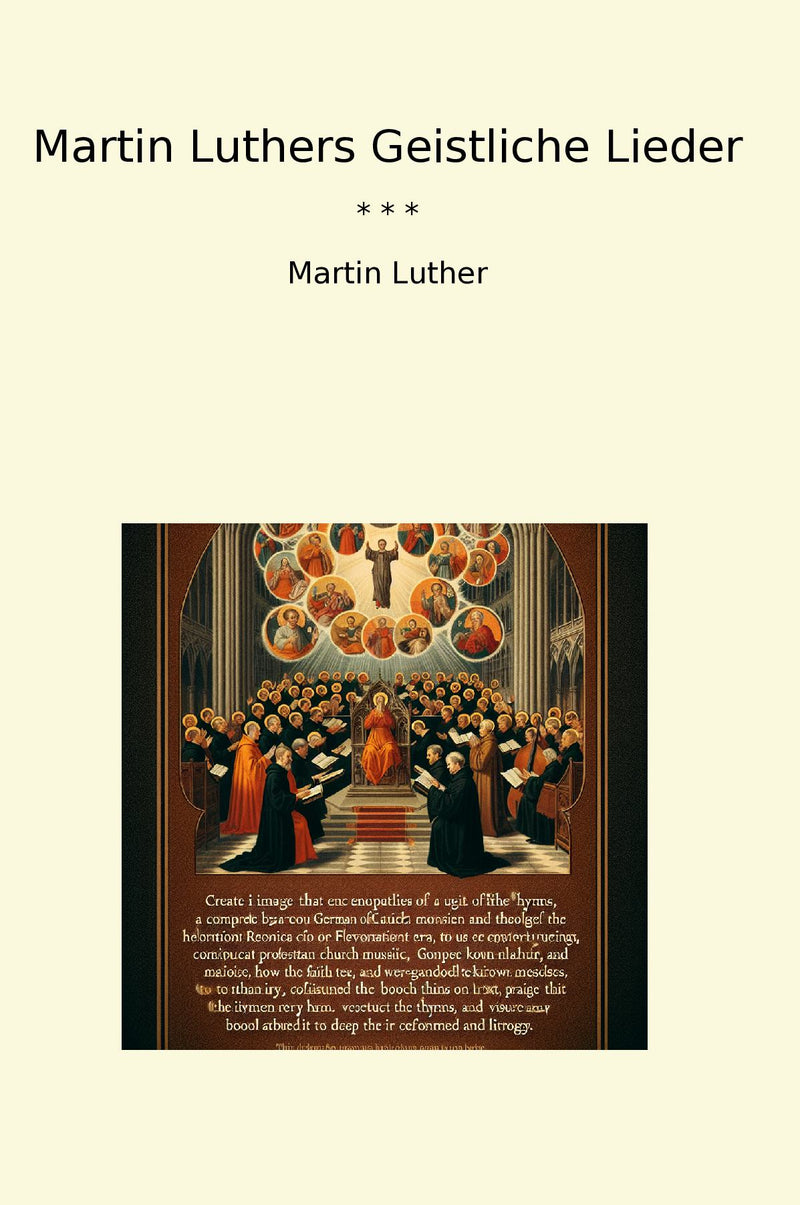 Martin Luthers Geistliche Lieder