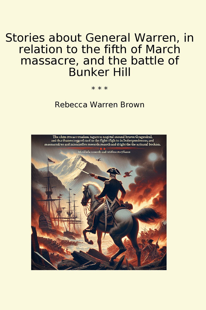 Stories about General Warren, in relation to the fifth of March massacre, and the battle of Bunker Hill