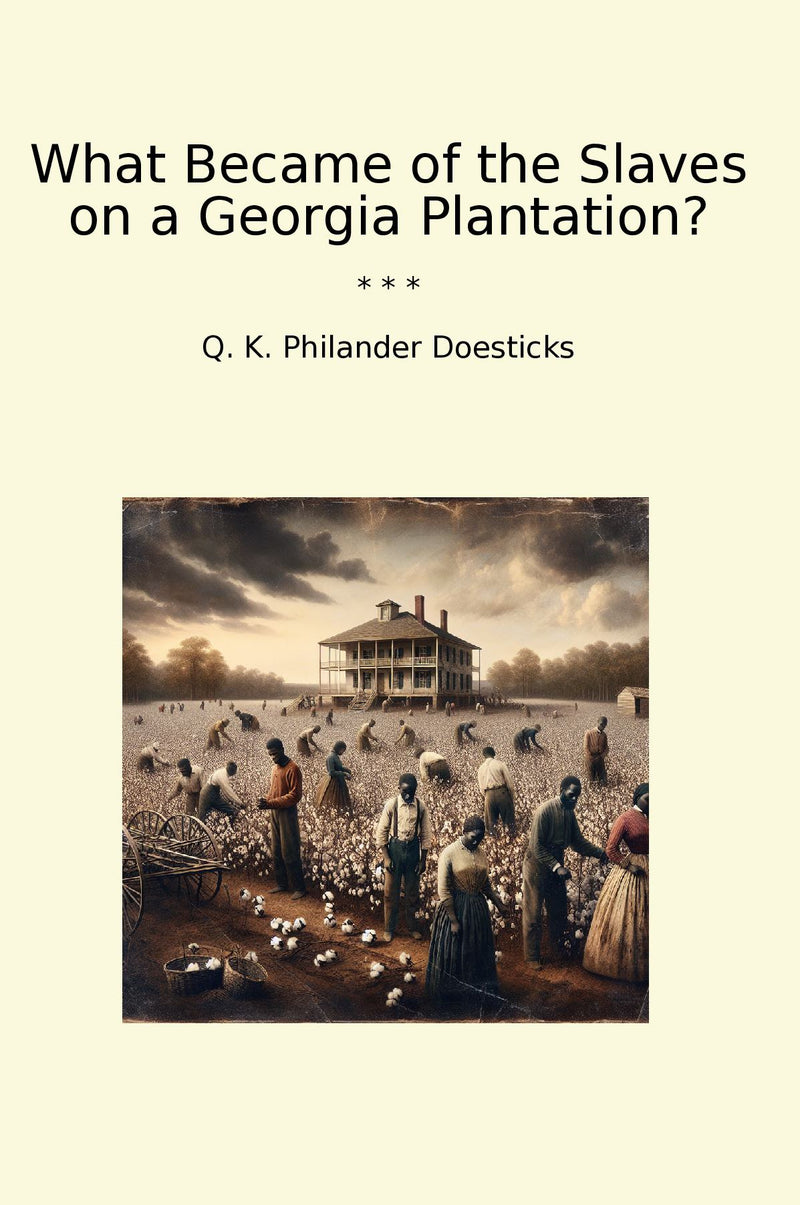 What Became of the Slaves on a Georgia Plantation?