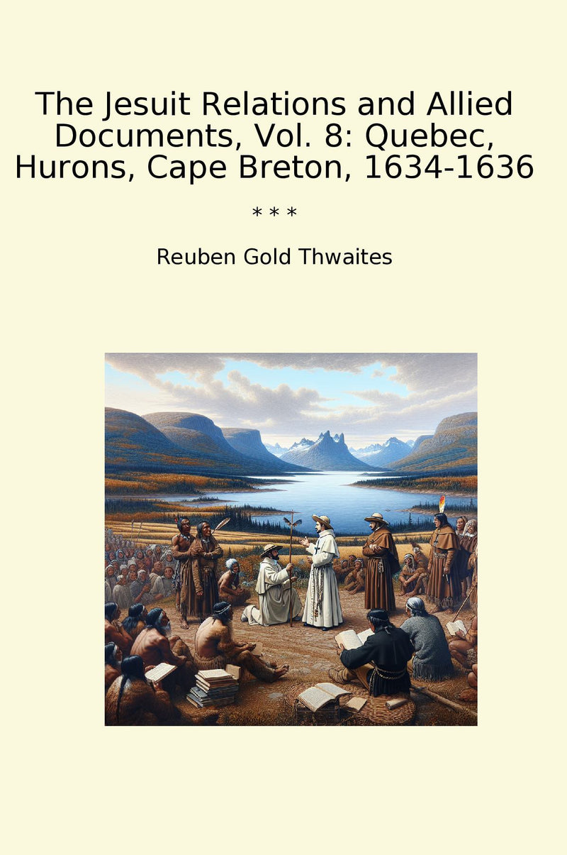 The Jesuit Relations and Allied Documents, Vol. 8: Quebec, Hurons, Cape Breton, 1634-1636