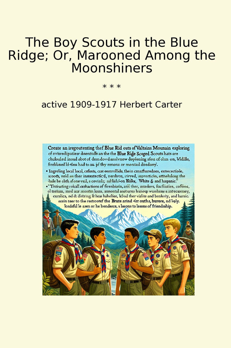 The Boy Scouts in the Blue Ridge; Or, Marooned Among the Moonshiners