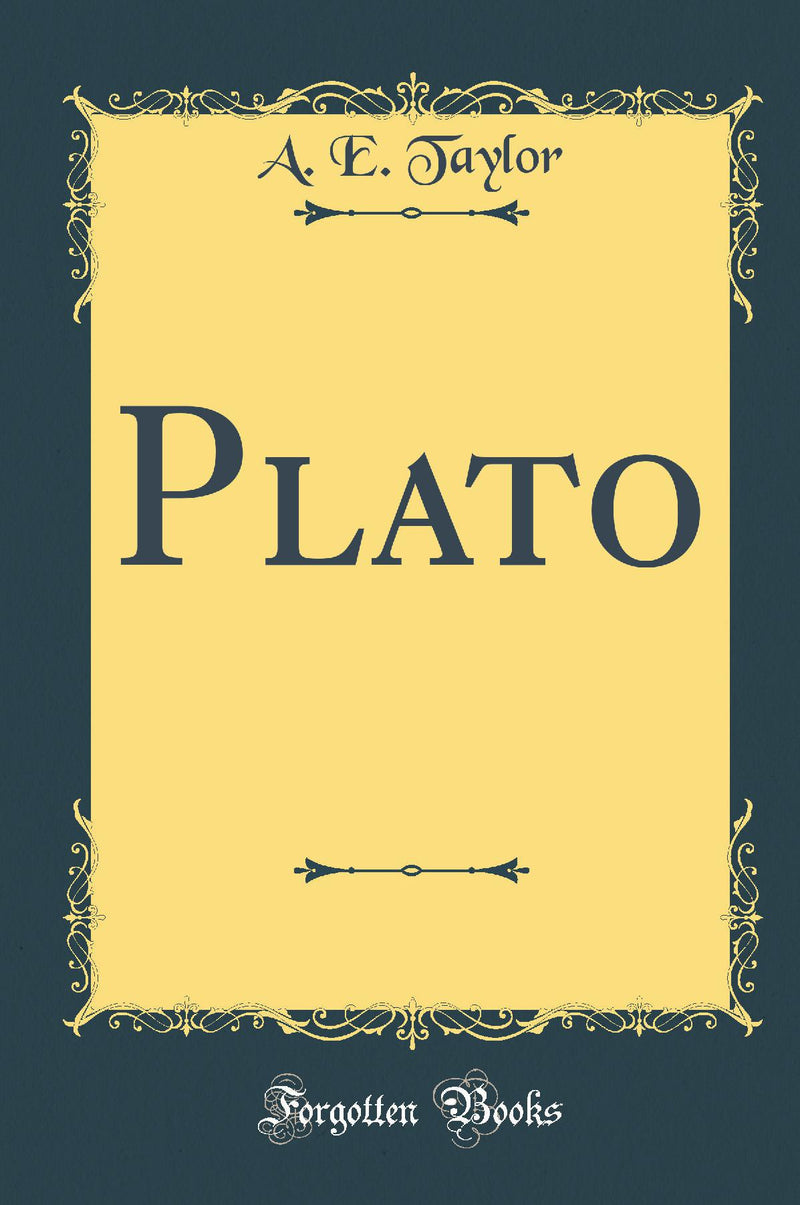 Plato (Classic Reprint)