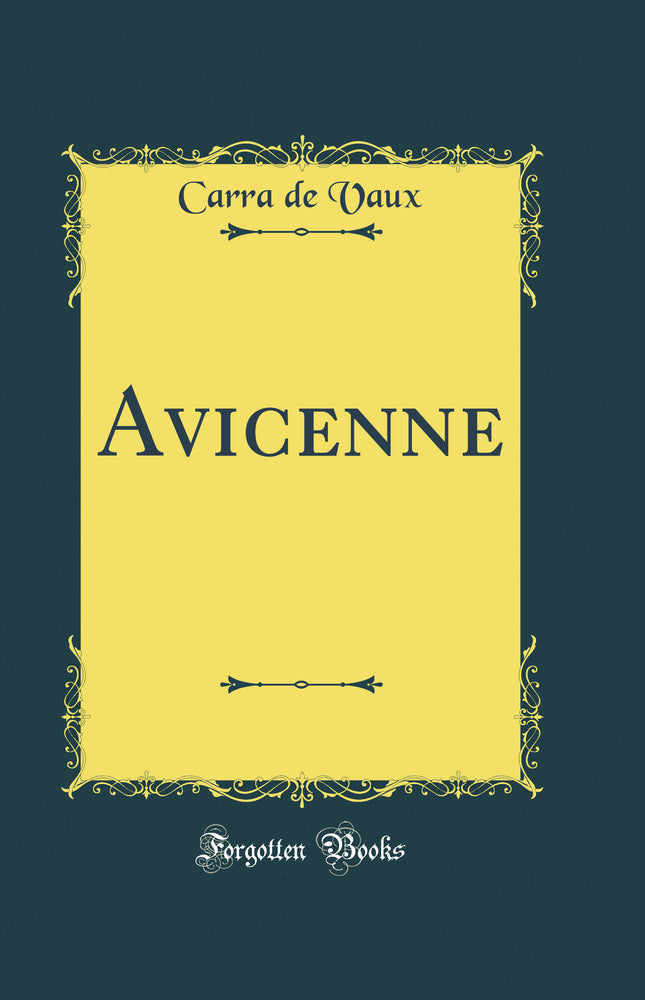 Avicenne (Classic Reprint)