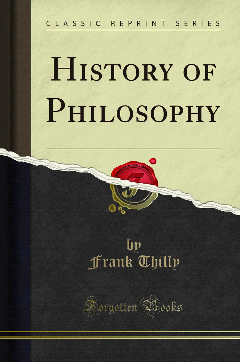 History of Philosophy (Classic Reprint)