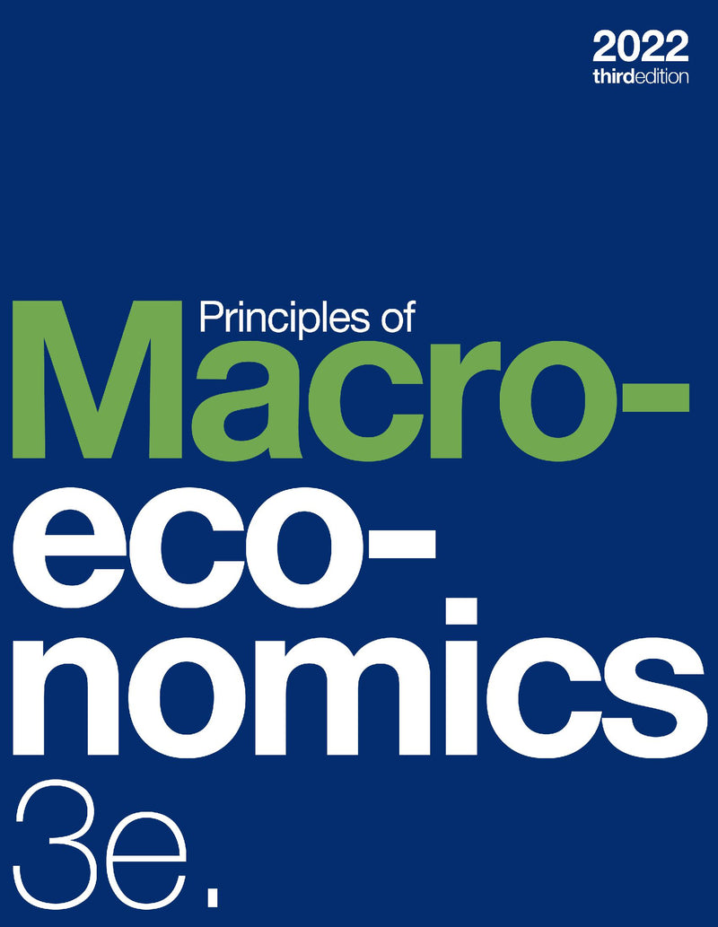 Principles of Macroeconomics 3e (paperback, b&w)