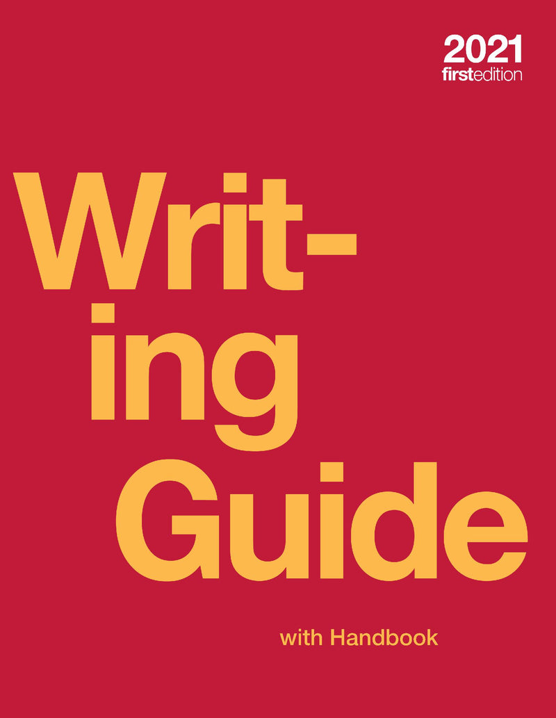 Writing Guide with Handbook (hardcover, full color)