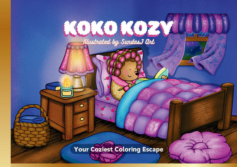 Koko Kozy Coloring Book (Wirebound)