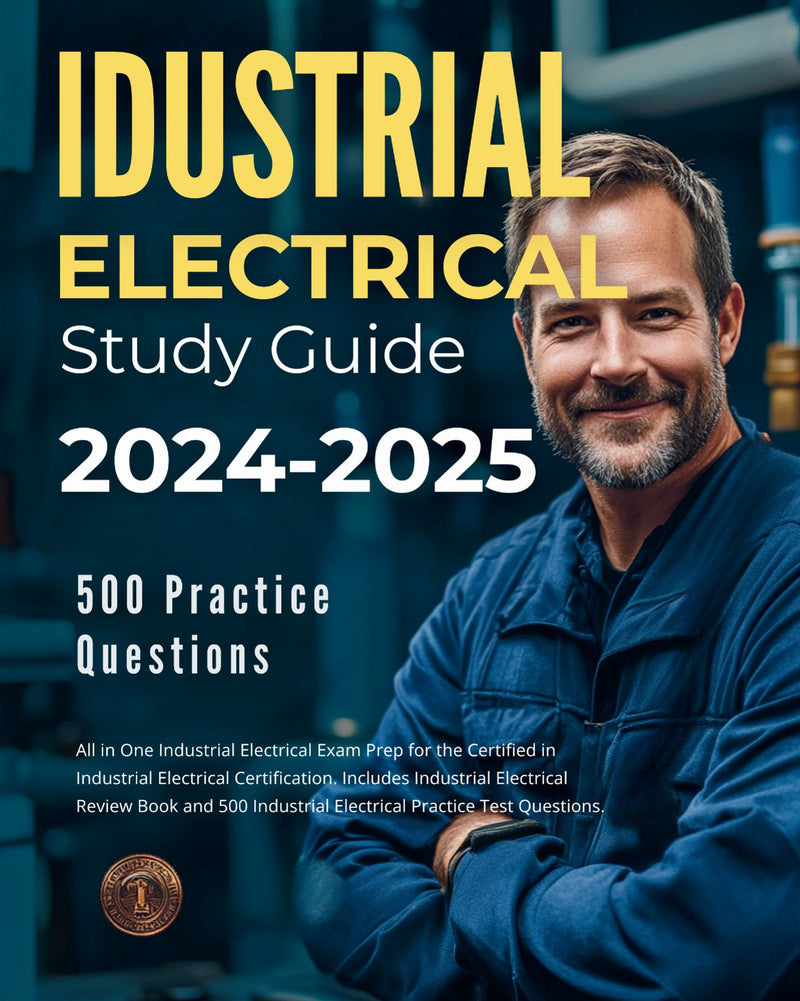 All in One Industrial Electrical Exam Prep for the Certified in Industrial Electrical Certification. Includes Industrial Electrical Review Book and 500 Industrial Electrical Practice Test Questions.