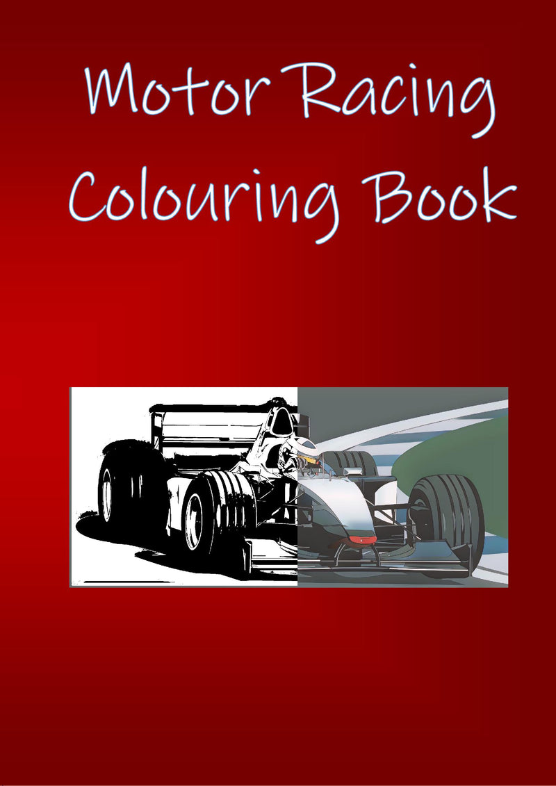 Motor Racing Colouring Book 