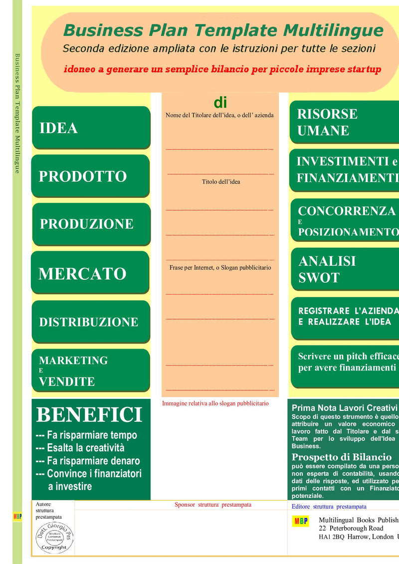 Business Plan Template Multilingue