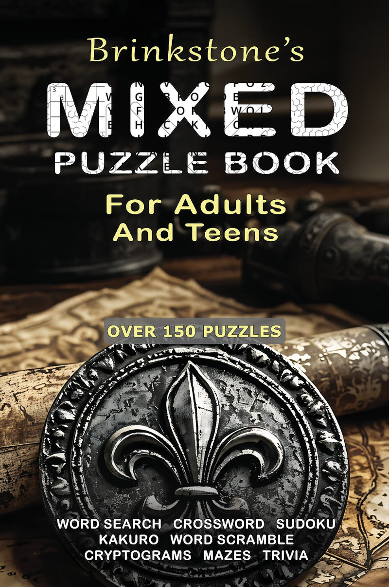 Brinkstone's Mixed Puzzle Book for Adults and Teens