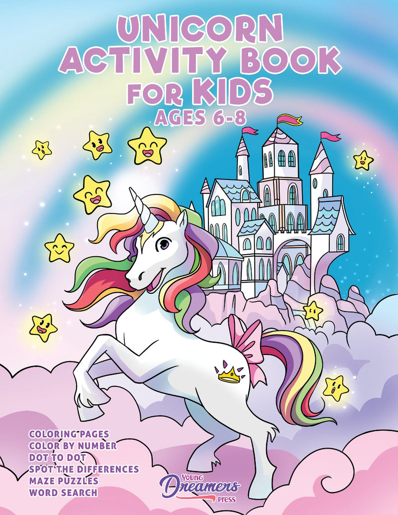 Unicorn Activity Book for Kids Ages 6-8