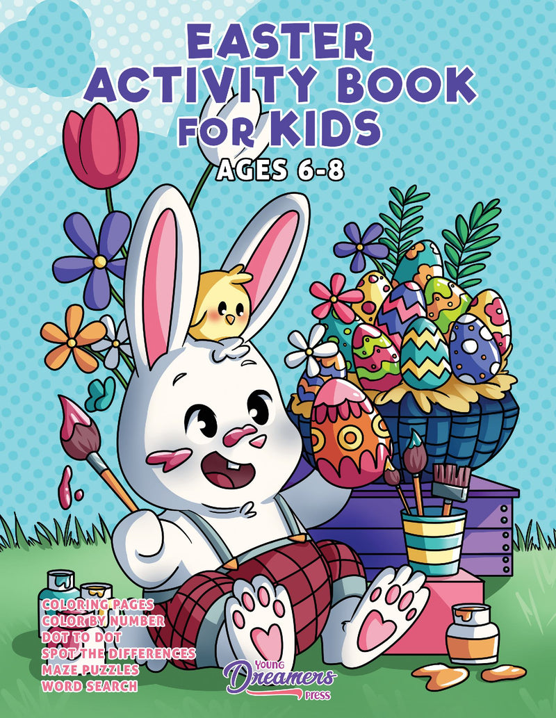 Easter Activity Book for Kids Ages 6-8