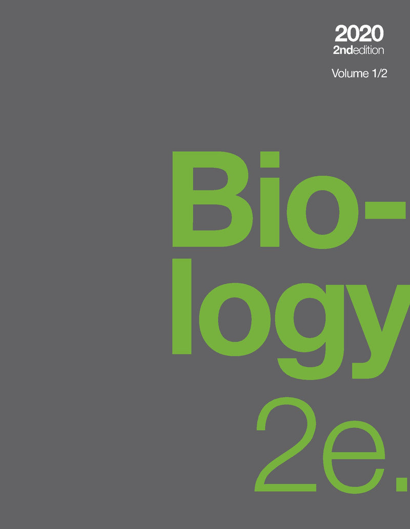 Biology 2e, Volume 1/2 (paperback, b&w)