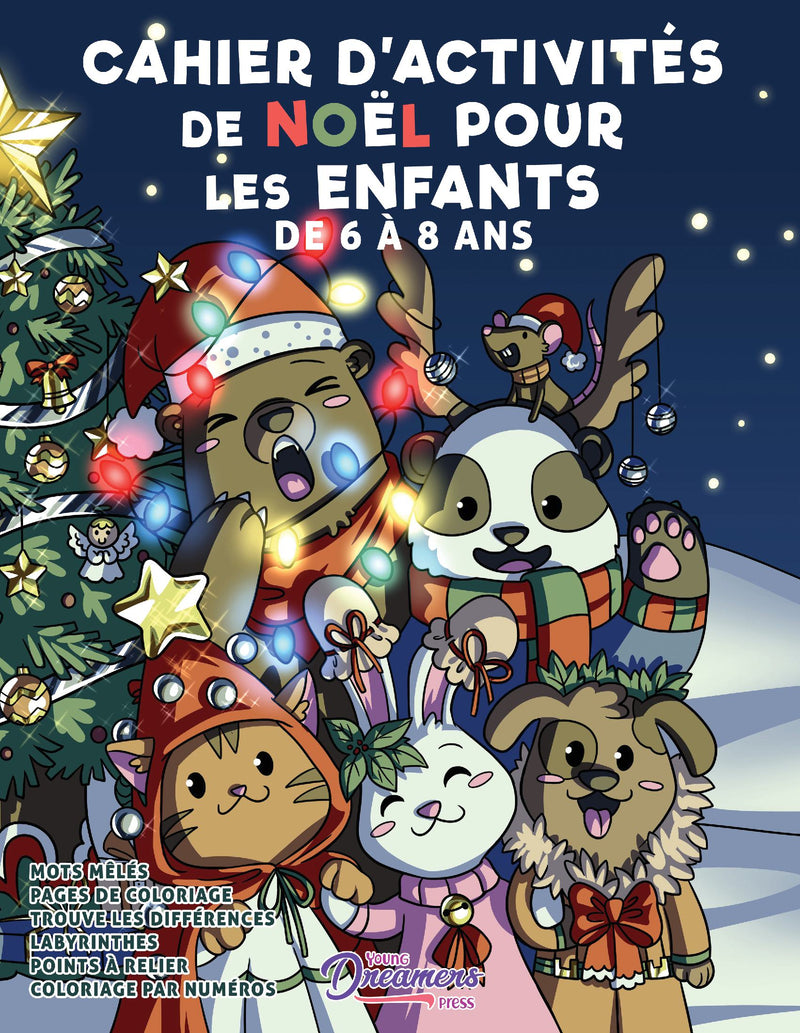 Cahier d'activités de Noël pour les enfants de 6 à 8 ans