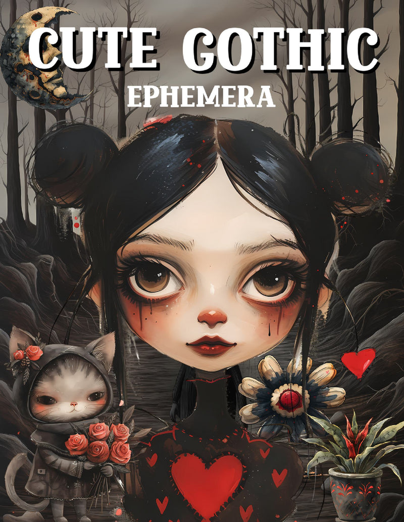 Cute Gothic Ephemera Book