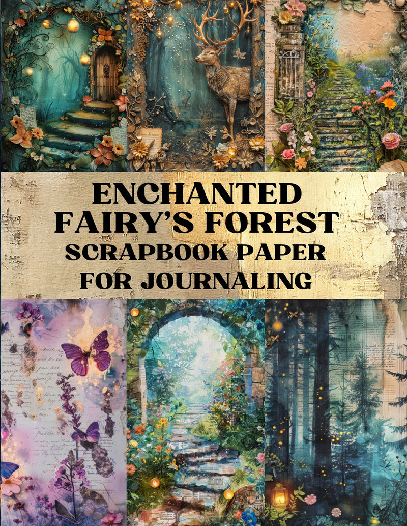 Enchanted Fairy’s Forest Scrapbook Paper