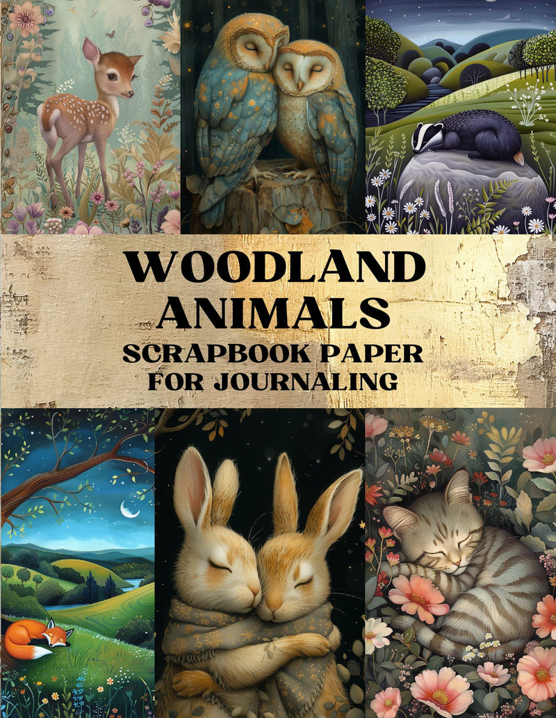 Woodland Animals Scrapbook Paper