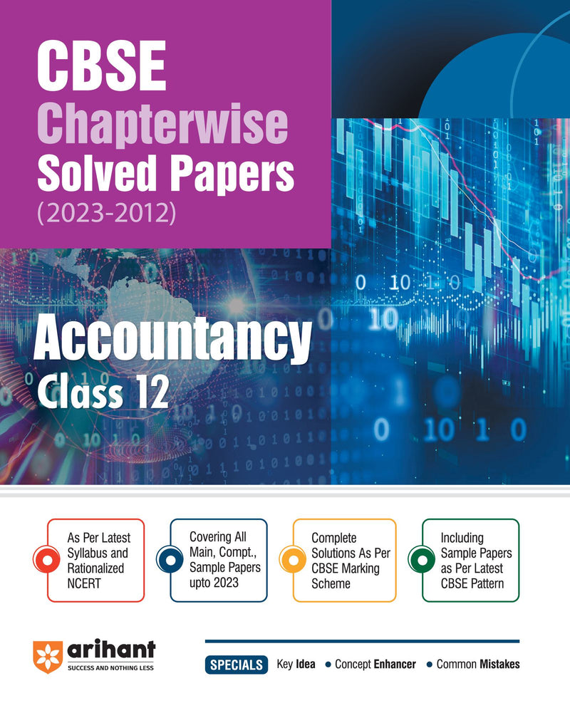 Arihant CBSE Chapterwise Solved Papers 2023-2012 Accountancy Class 12th