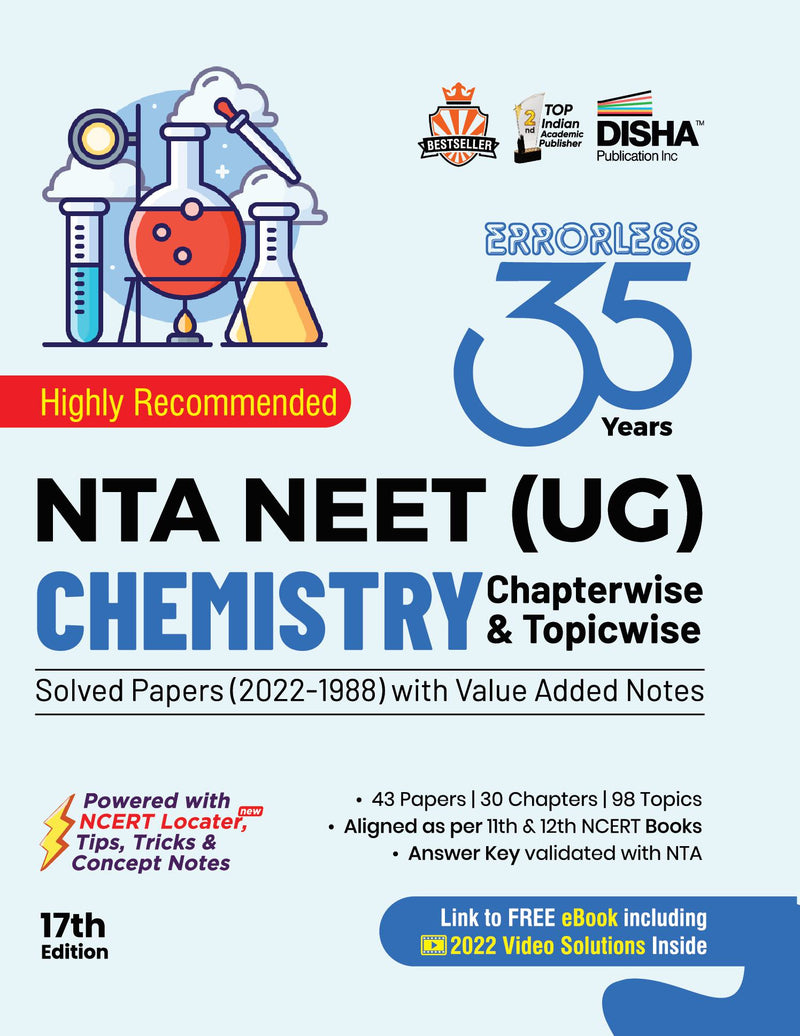 35 Years NTA NEET (UG) CHEMISTRY Chapterwise & Topicwise Solved Papers with Value Added Notes (2022 - 1988) 17th Edition