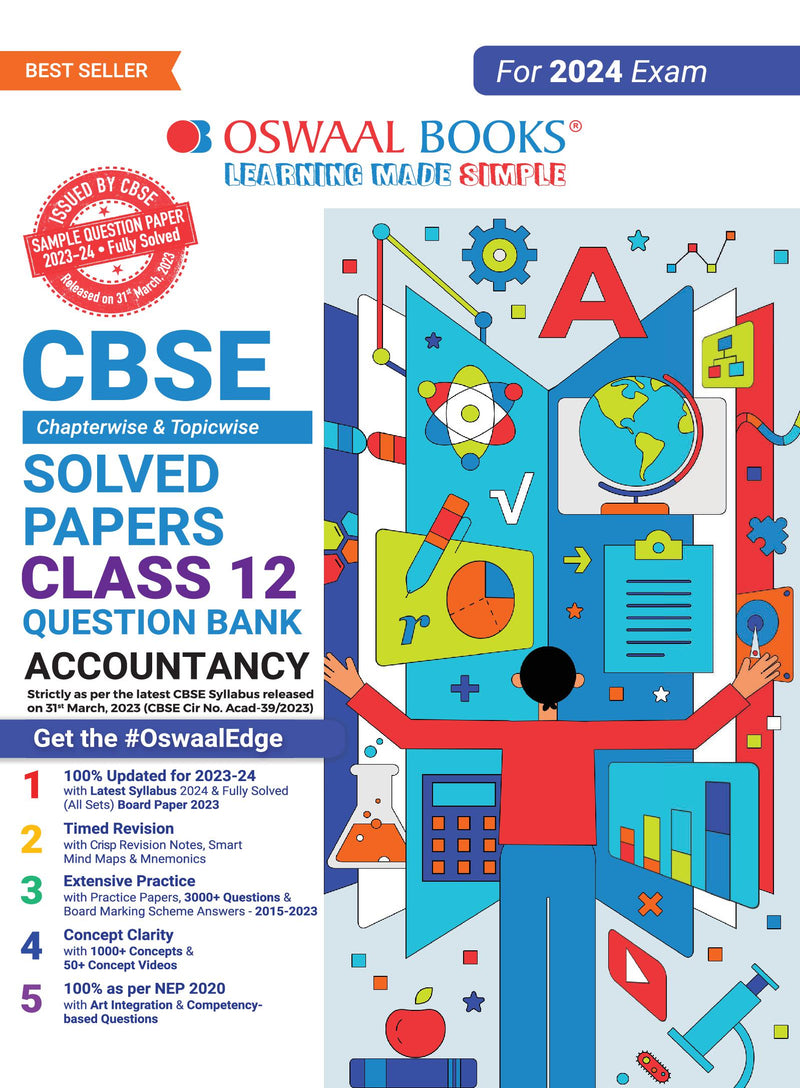 Oswaal CBSE Class 12 Accountancy Question Bank 2023-24 Book