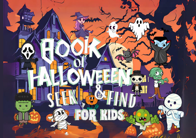 Halloween Seek & Find Book for Kids