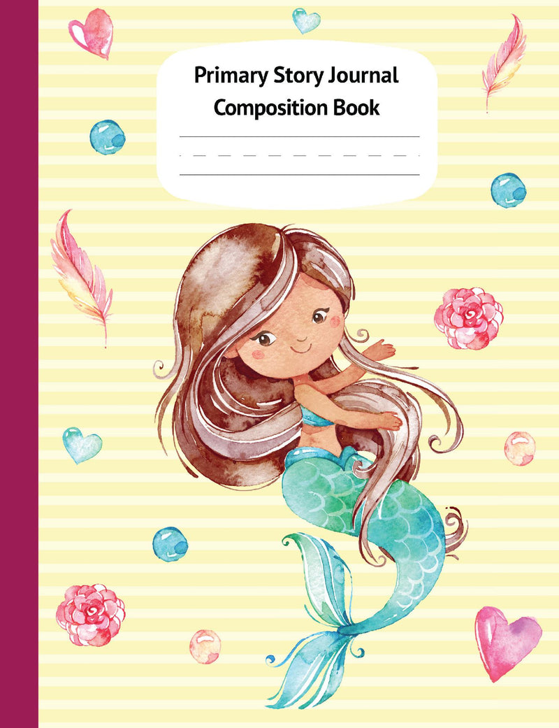 Mermaid Cari Primary Story Journal Composition Book