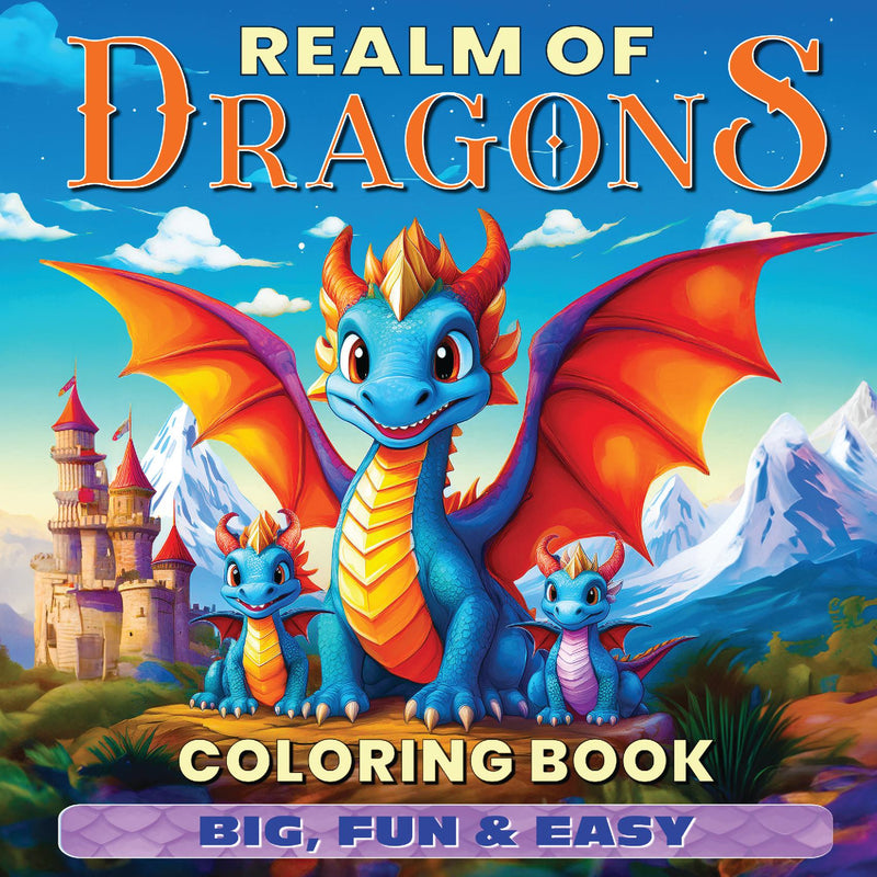 Realm of Dragons Coloring Book